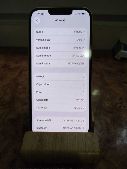 iPhone 14 capacitate 128GB Varianta SUA