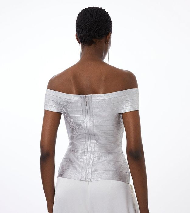 Блуза с металик ефект, Karen Millen, S