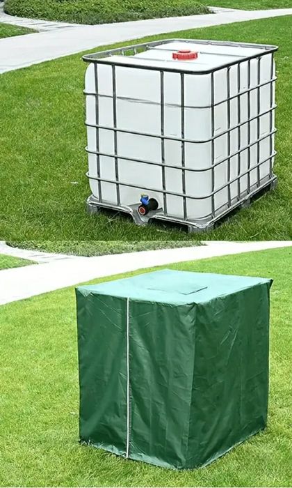 Предпазно покривало с цип и отвор за бидон 1000 литра IBC контейнер
