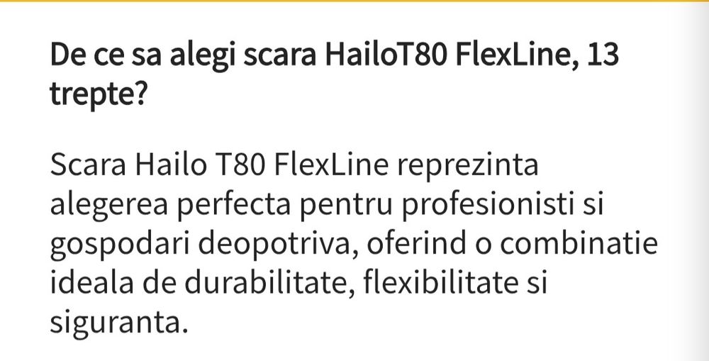 Scară telescopică, Hailo-T80 Flex Line 13 trepte