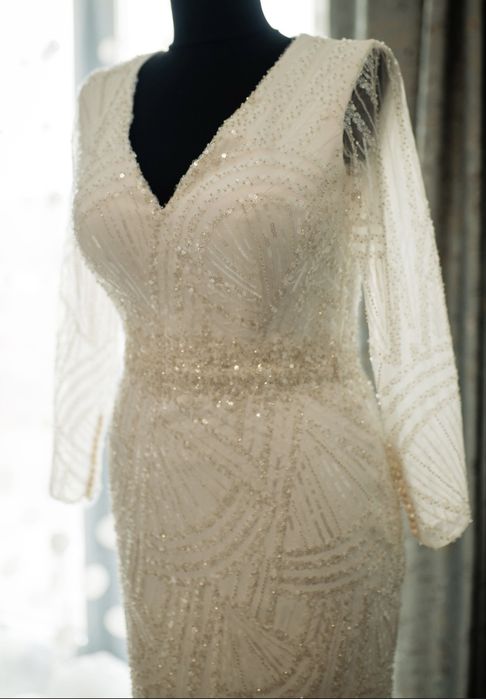 Rochie deosebită de mireasa, facută pe comanda + voal cadou!