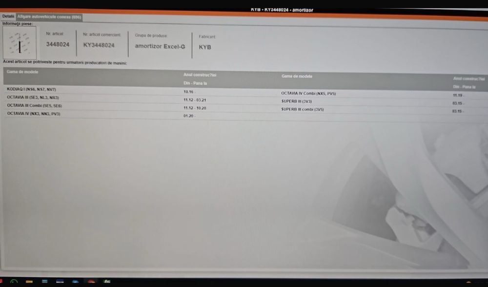 Amortizoare spate Wv Passat b8 /Golf 7 / skoda octabia /Seat