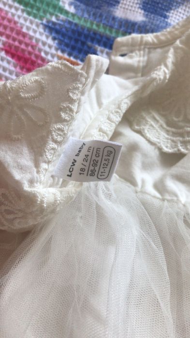 Rochiță albă 86-92 cm