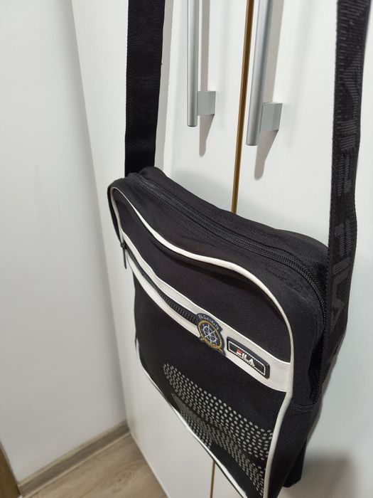 Geanta pânză tip poștaș Fila