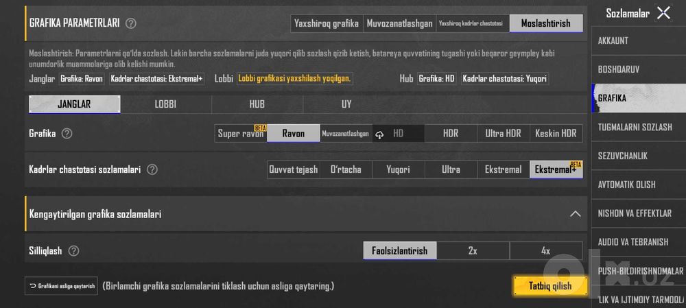 Huawei Nova 13 Pubg 90 Kamera orqa oldi 4k qidirganlar uchun