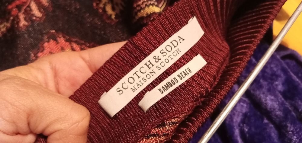 Оригинален широк панталон с висока талия на Scotch&Soda