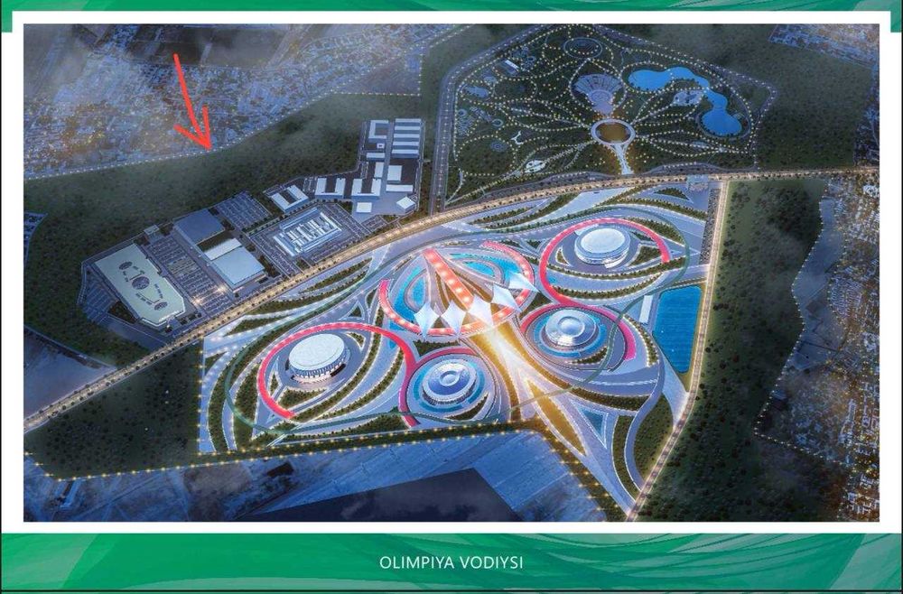 Продаётся земельный участок 4 гектара, парк "Янги Узбекистон"