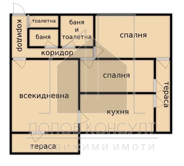 Продава се Тристаен апартамент в Пловдив, Каменица 2 - 110 кв.м за 1591 €/кв.м - Снимка #7
