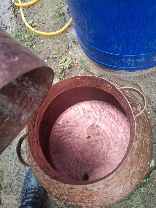 Cazan de țuică din cupru – 30 litri, nefolosit