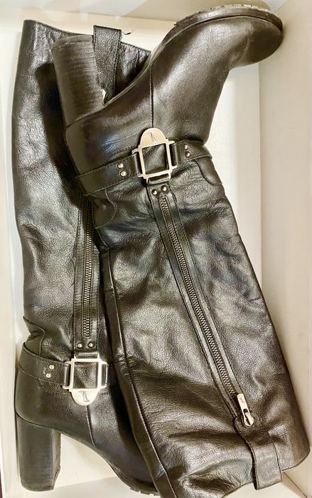 Зимние сапоги из натуральной кожи