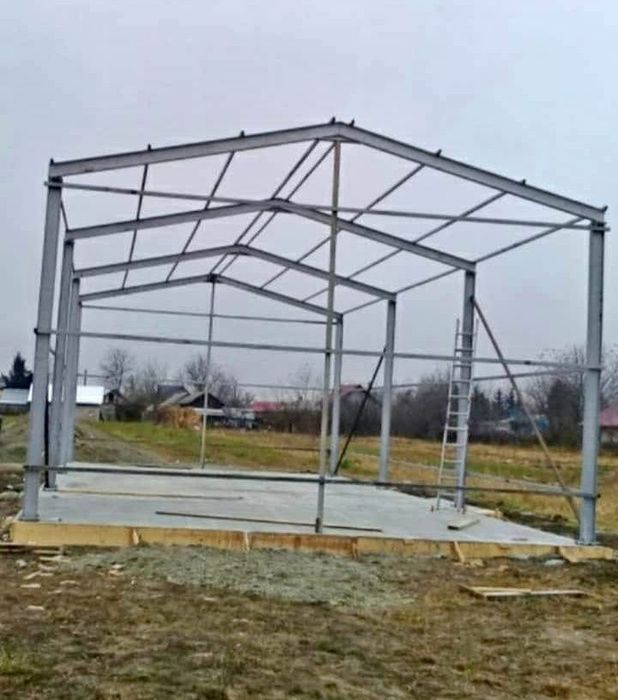 Hale ferme structuri metalice  din profile  ipe și din țeava