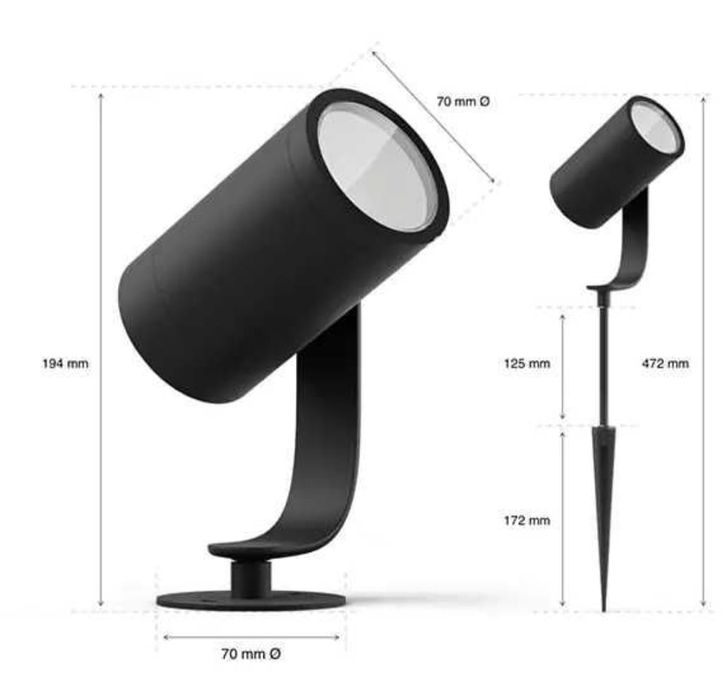 Proiector Philips HUE Lily unitate de baza nou