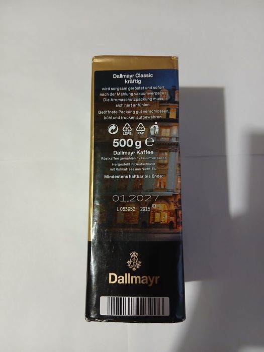 Cafea macinata Dallmayr 500 g, Tchibo 2 x 250 g, Tchibo decof 250 g