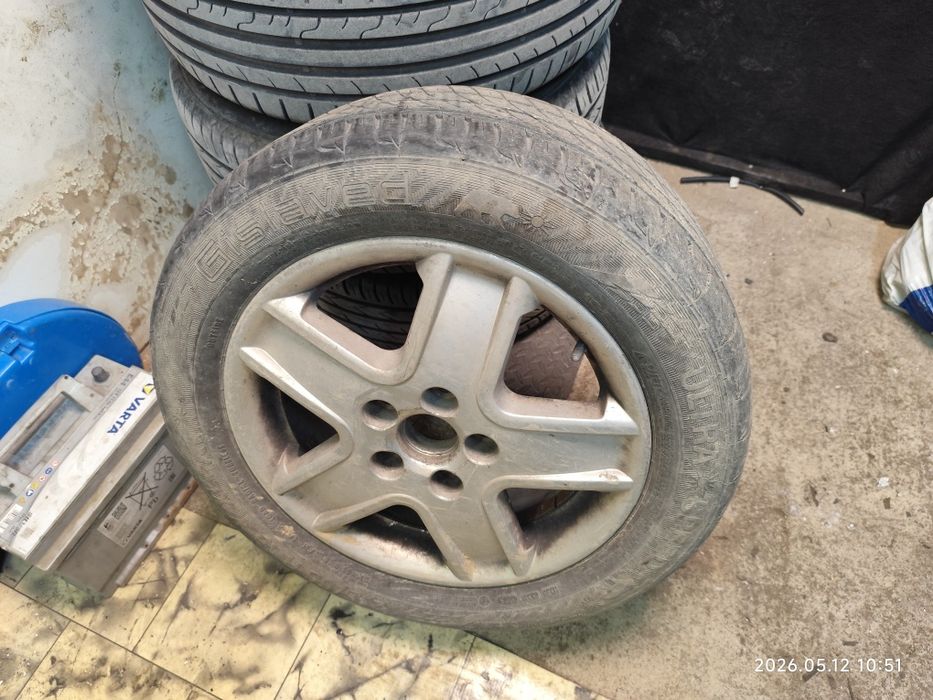 Продавам джанти с гуми  за Vw 5*112*16  5бр