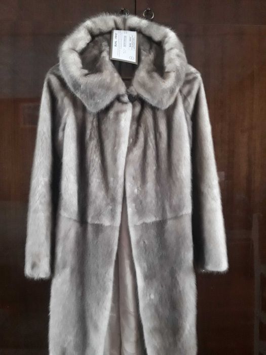 Шуба норковая дымчатая