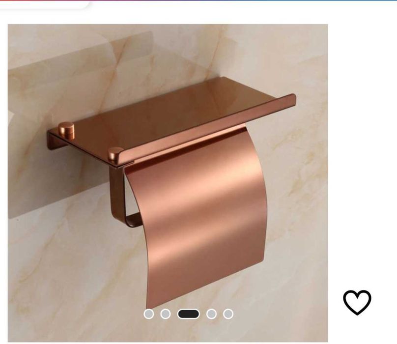 Suport din otel inoxidabil rose gold hartie igienica  Nou!!!