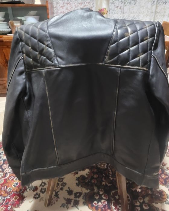 Geaca piele neagra