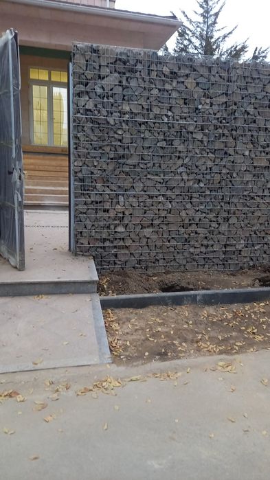 Забор из габиона