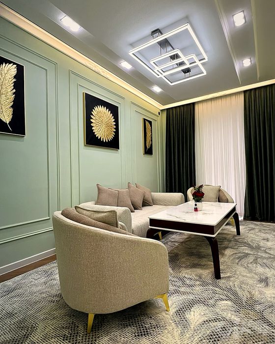 Samarqand, Gagarin — 103 m², 3 xonali, mebelli kvartira