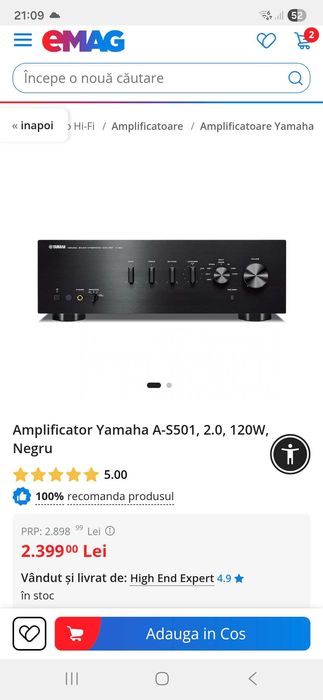 Amplificator Yamaha A-S501