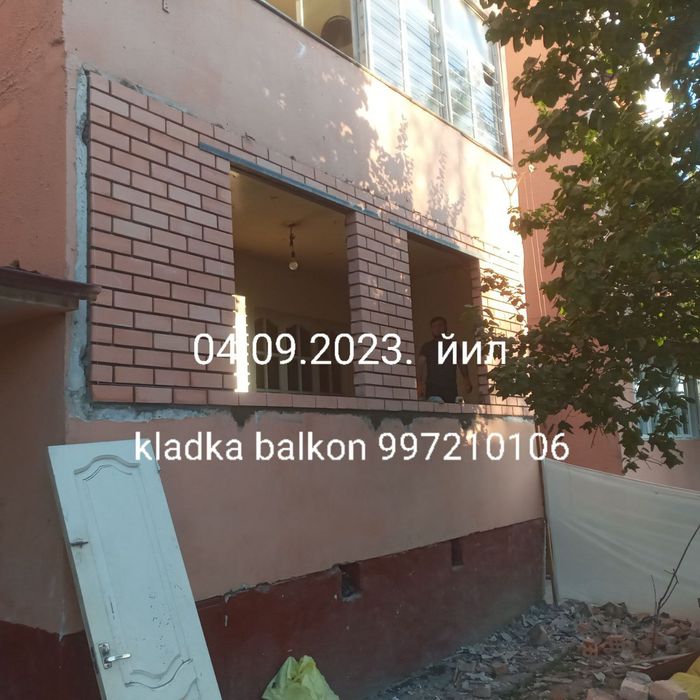 Balkonga g'isht teramiz