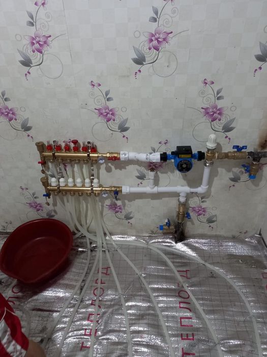 установка газовый котлов