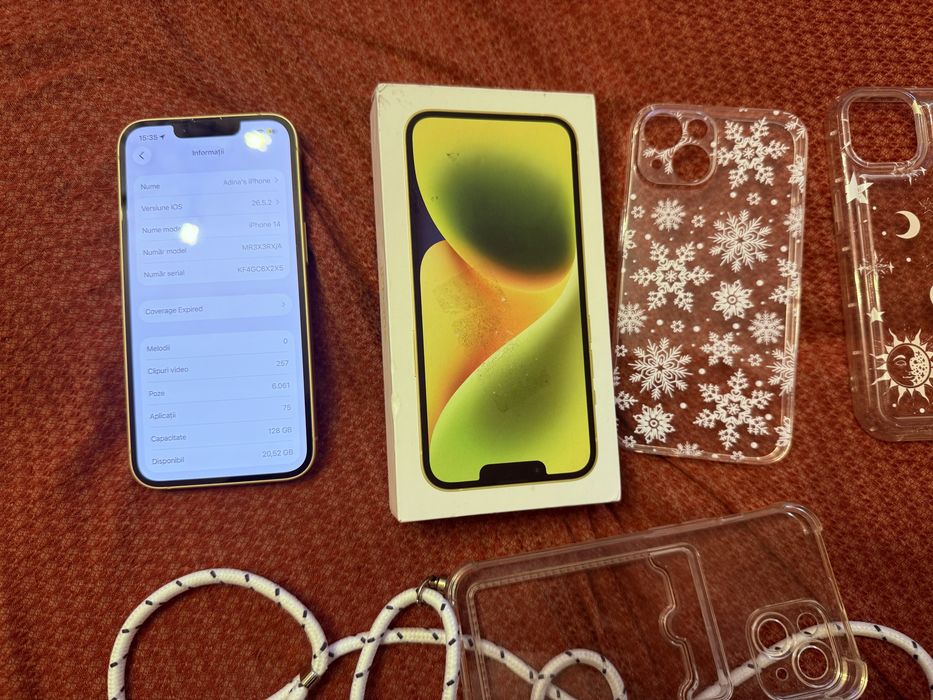Iphone 14 la cutie, baterie 85%