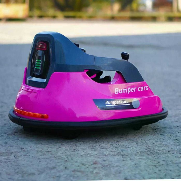 Masinuta busitoare electrica cu RC, Kinderauto Bumper, 2x 35W 12V pink