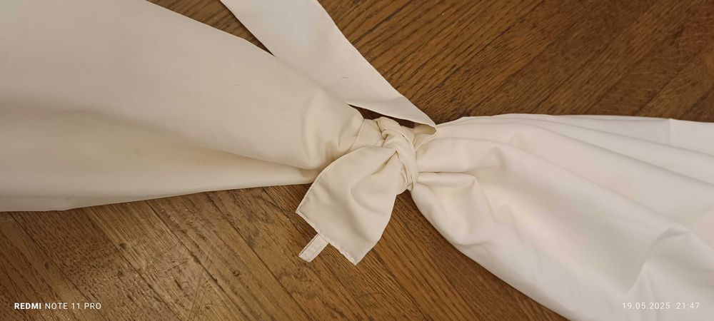 Draperii alb murdar crem VidaXL