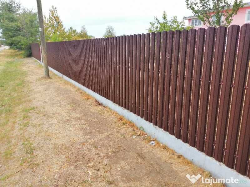 Garduri din panou stil jaluzele, sipca metalica, tabla si alte modele