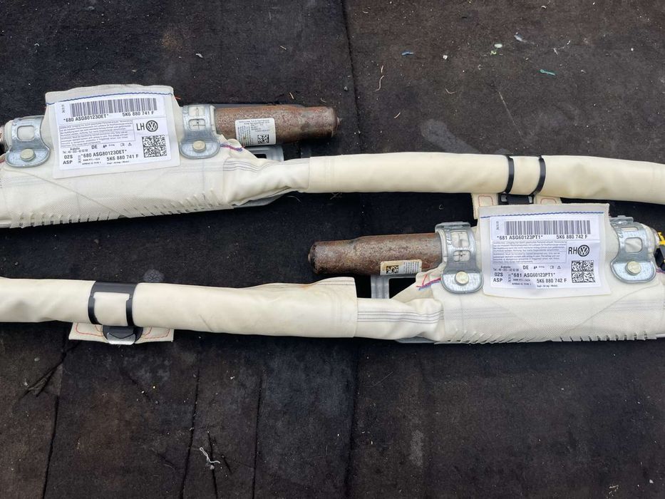 Airbag Завеси за Vw Golf 6 4 врати Лява Дясна Airbag от табло