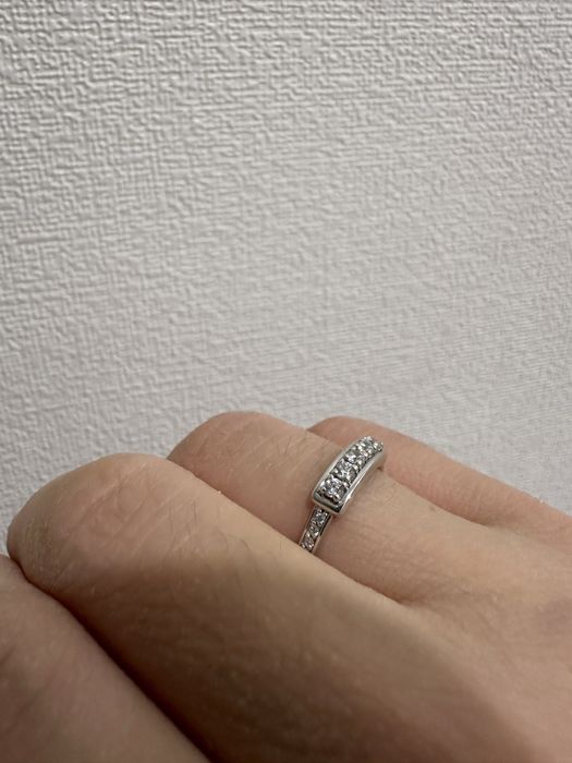 Кольцо серебро с фианитами