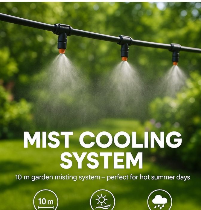 Sistem de răcire 10 metri Parkside terase gradina pulverizare