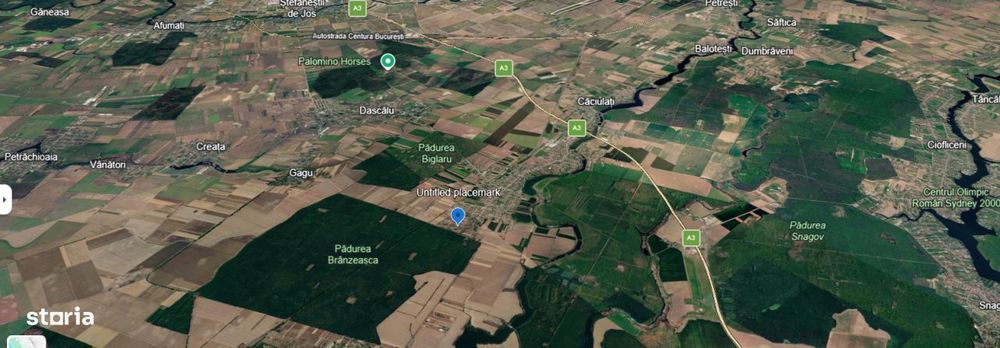Ocazie Moara Vlăsiei! Teren 1.008 Mp–Pădure, Utilități,Stradă B