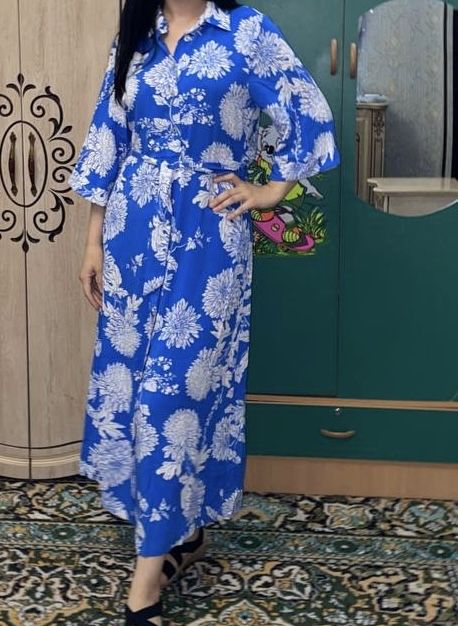 Женское Платье рубашка