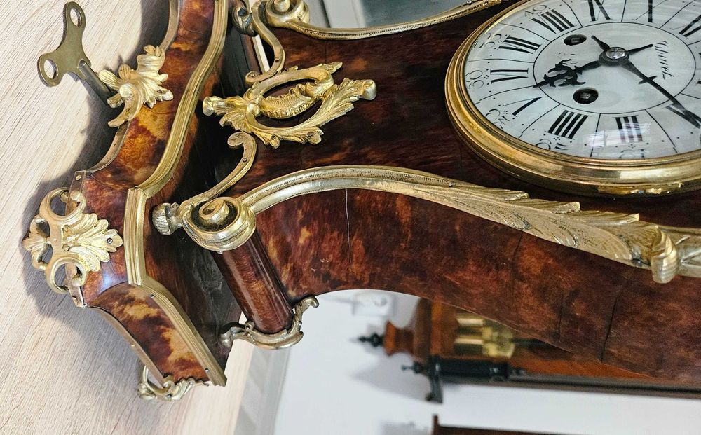Ceas de semineu francez in stil Boulle, cca 1850