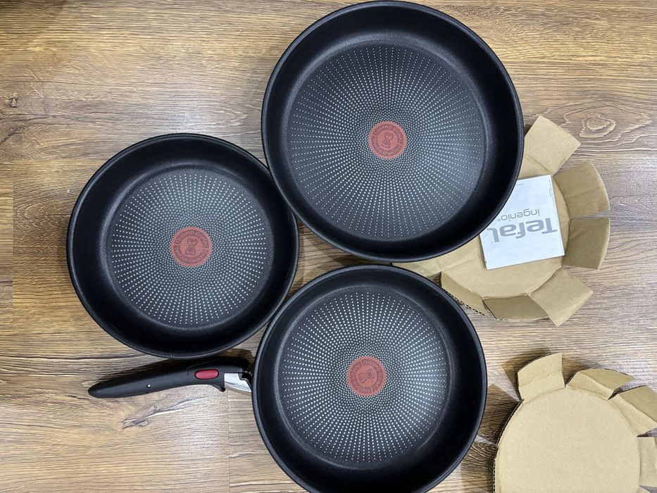 Set 4 piese TEFAL Ingenio Emotion, tigaie de 22/24/28 cm