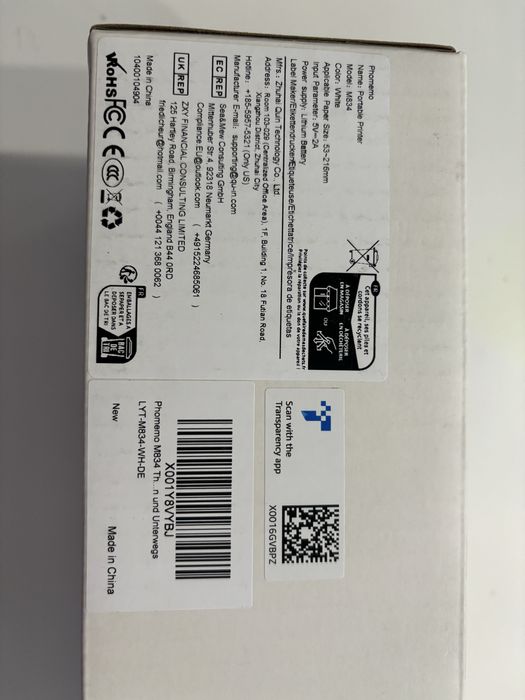 Imprimanta Termica Phomemo M834 A4, Imprimanta Mobila Pentru Deplasari