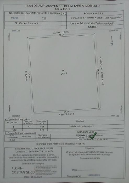 Proprietar loturi intravilan Corbu,Constanța,vedere la mare si in rate
