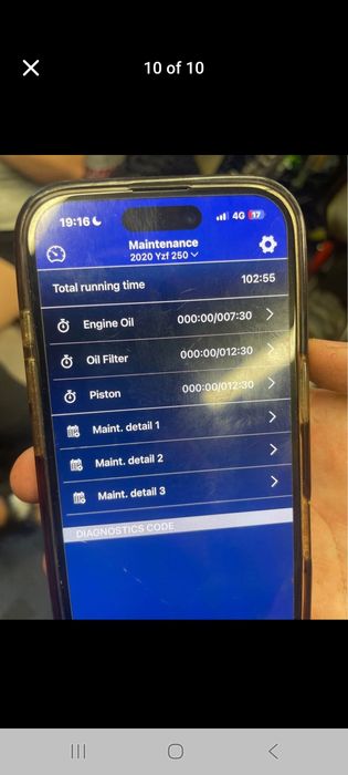 Yamaha yz250f 2020 ( sxf rmz kxf yzf crf fc )