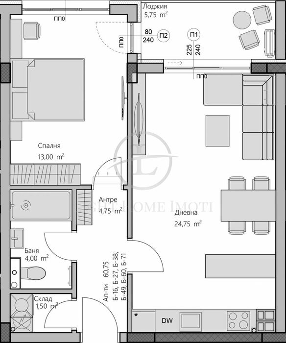 Продава се Двустаен апартамент в Пловдив, Христо Смирненски - 72 кв.м за 1465 €/кв.м - Снимка #4
