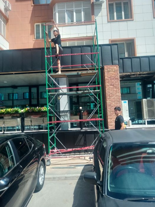 Леса на колесах на роликах Астана лиса строительный аренда вышка Тура