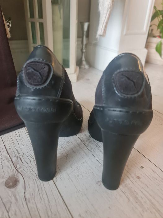 Sergio Rossi & Puma, естествен велур