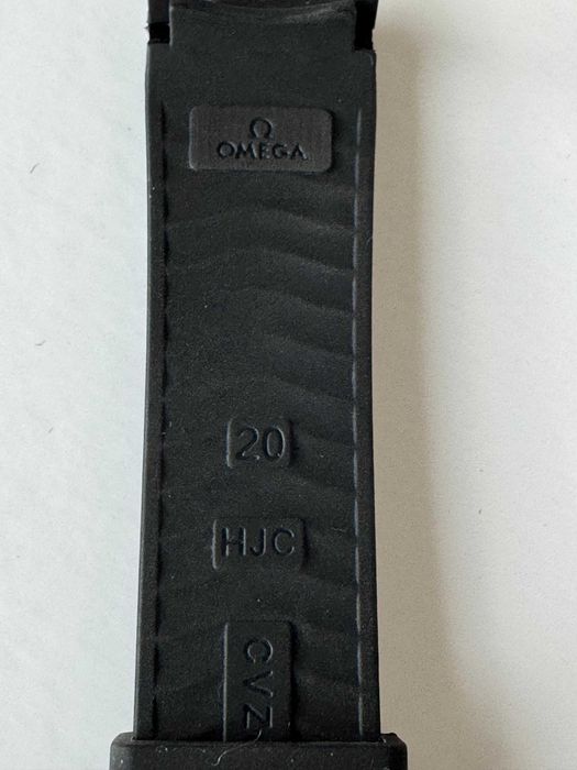 Curea silicon ceas Omega Seamaster 300 Diver Negru Albastru