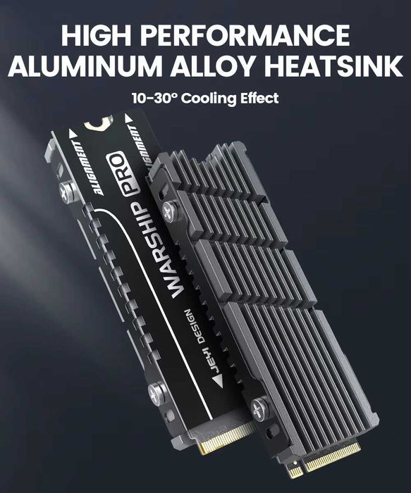 Heatsink SSD M.2 JEYI Cooler Pasiv Radiator Aluminiu