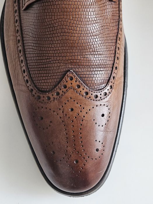 PANTOFI piele MARO 42- DRESS SHOES barbati men elegant lux eveniment