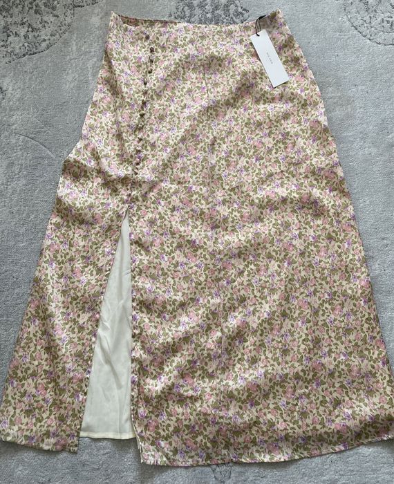 Fusta casual cu imprimeu