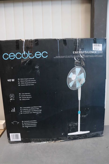 Вентилатор Cecotec EnergySilence 500, 40W, осцилация, 3скорости