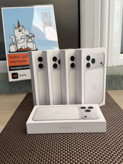 НОВ! 256Gb *ЛИЗИНГ* iPhone 17 Pro Max Silver / Гаранция Айфон
