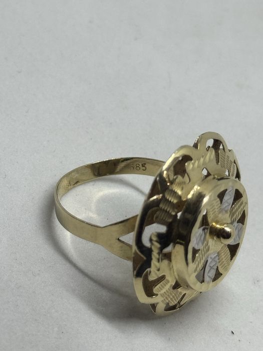 80е/гр златен дамски пръстен 3.68гр 14к 585